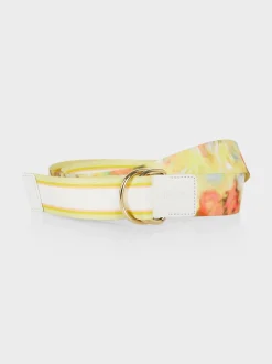 Marc Cain Accessoires-WENDEGÜRTEL IM AKTUELLEN BLURRY DESSIN pale lemon