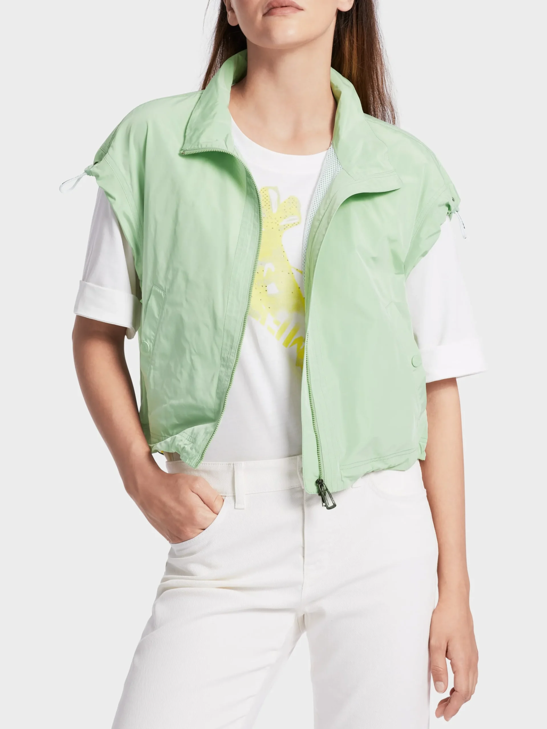 Marc Cain Jacken-WESTE AUS RECYCELTEM POLYESTER soft sage
