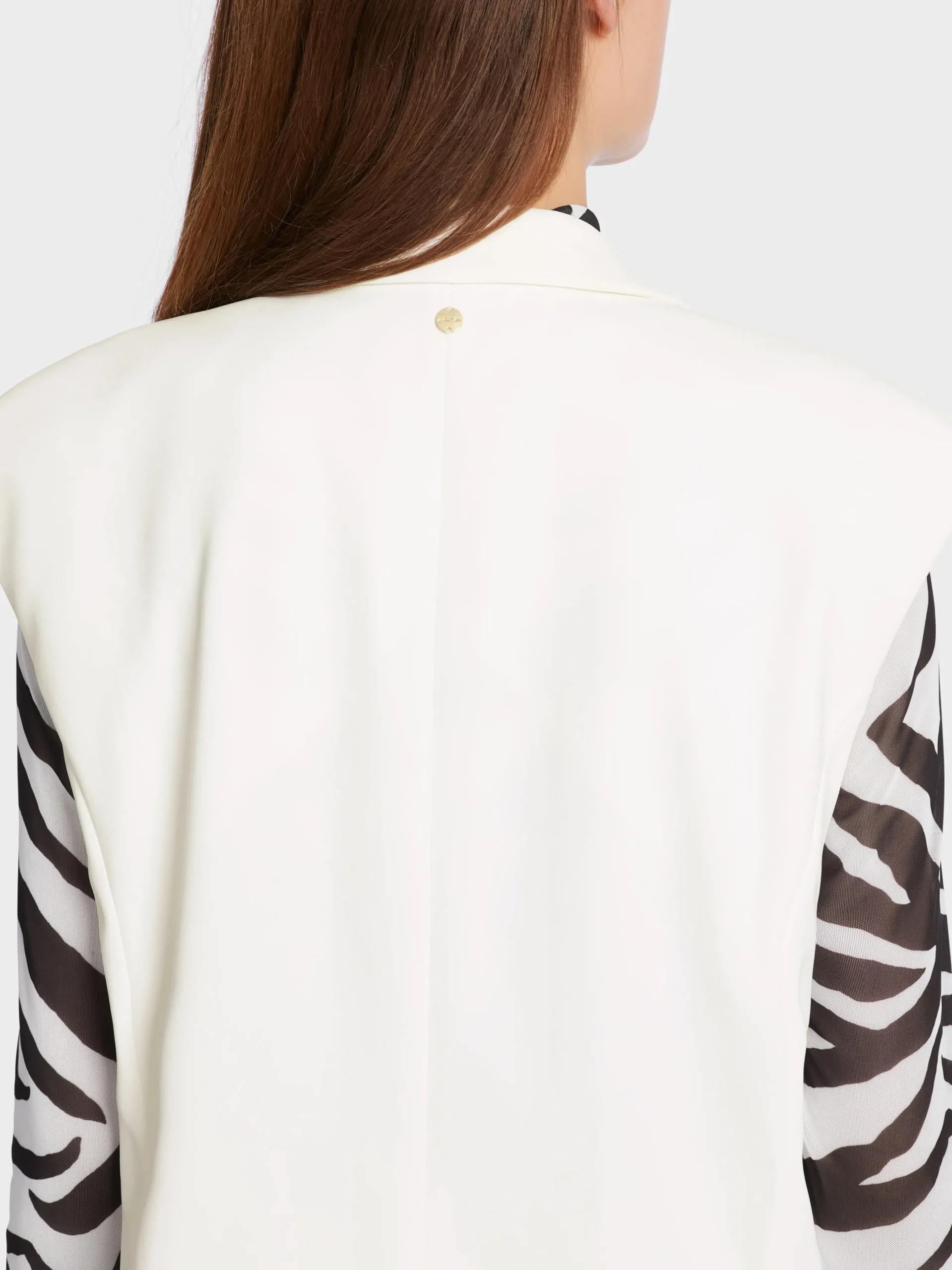 Marc Cain Hosenanzüge|Jacken-WESTE MIT REVERS off-white