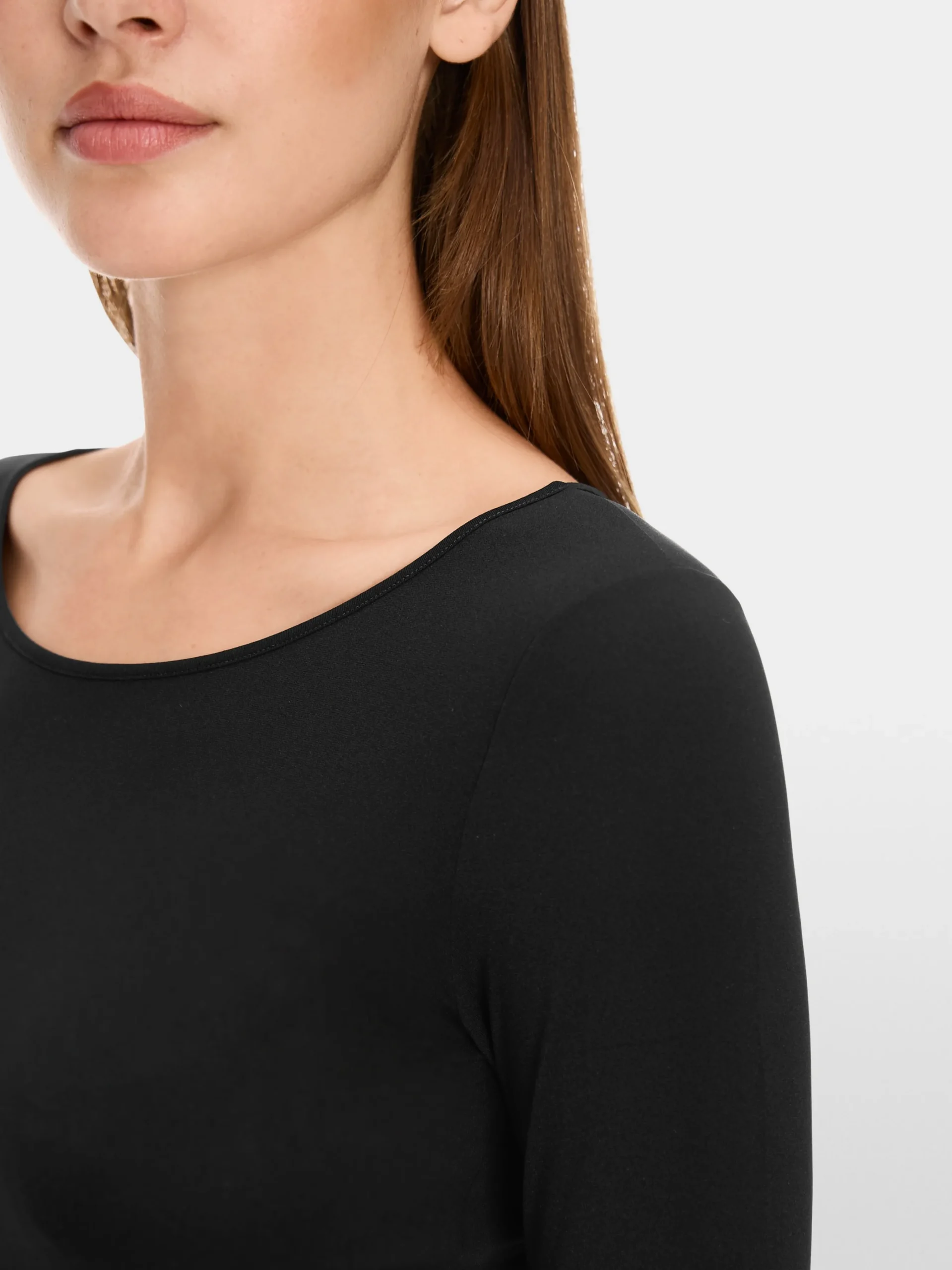 Marc Cain Shirts & Tops-ZARTES LONGSLEEVE black