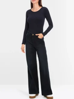 Marc Cain Shirts & Tops-ZARTES LONGSLEEVE midnight blue