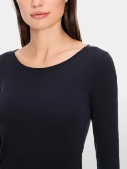 Marc Cain Shirts & Tops-ZARTES LONGSLEEVE midnight blue